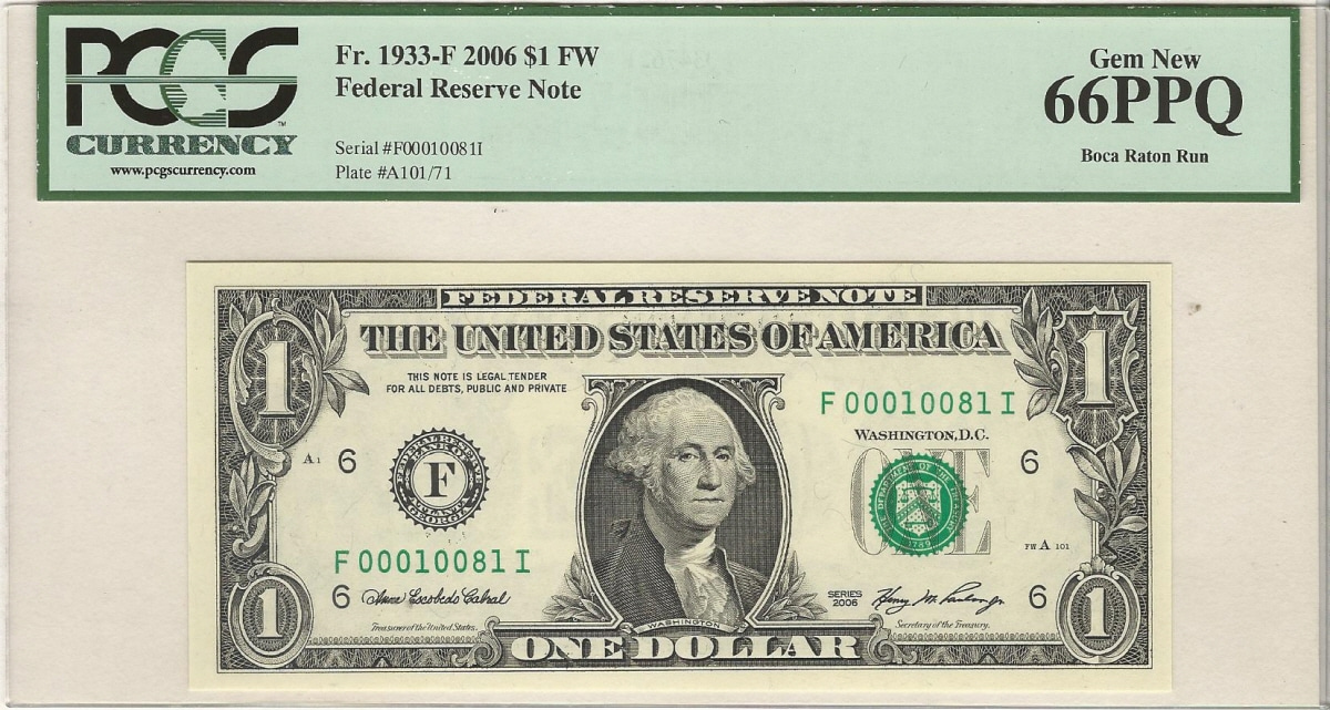 미국 2006년 1달러 (10081) PCGS 66등급
