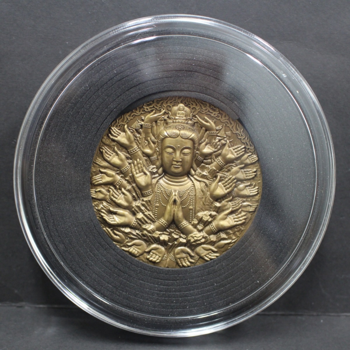 중국 불교 천수관음 중형 (직경:58mm) 동메달