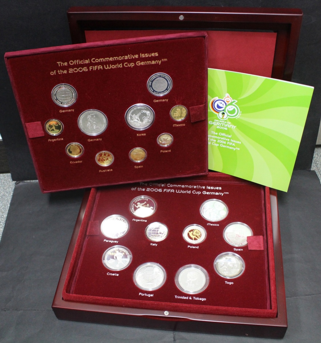 독일 2006년 월드컵 기념 (세계 12개국 발행) 금은화 20종 세트