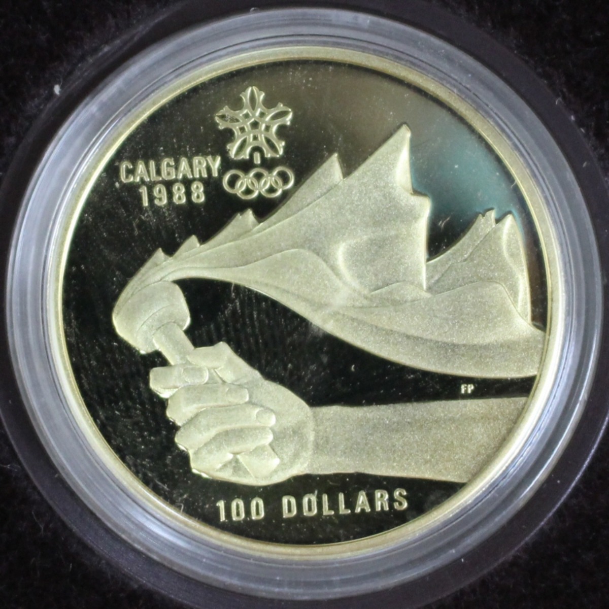 캐나다 1988년 캘거리 동계올림픽 기념 금화