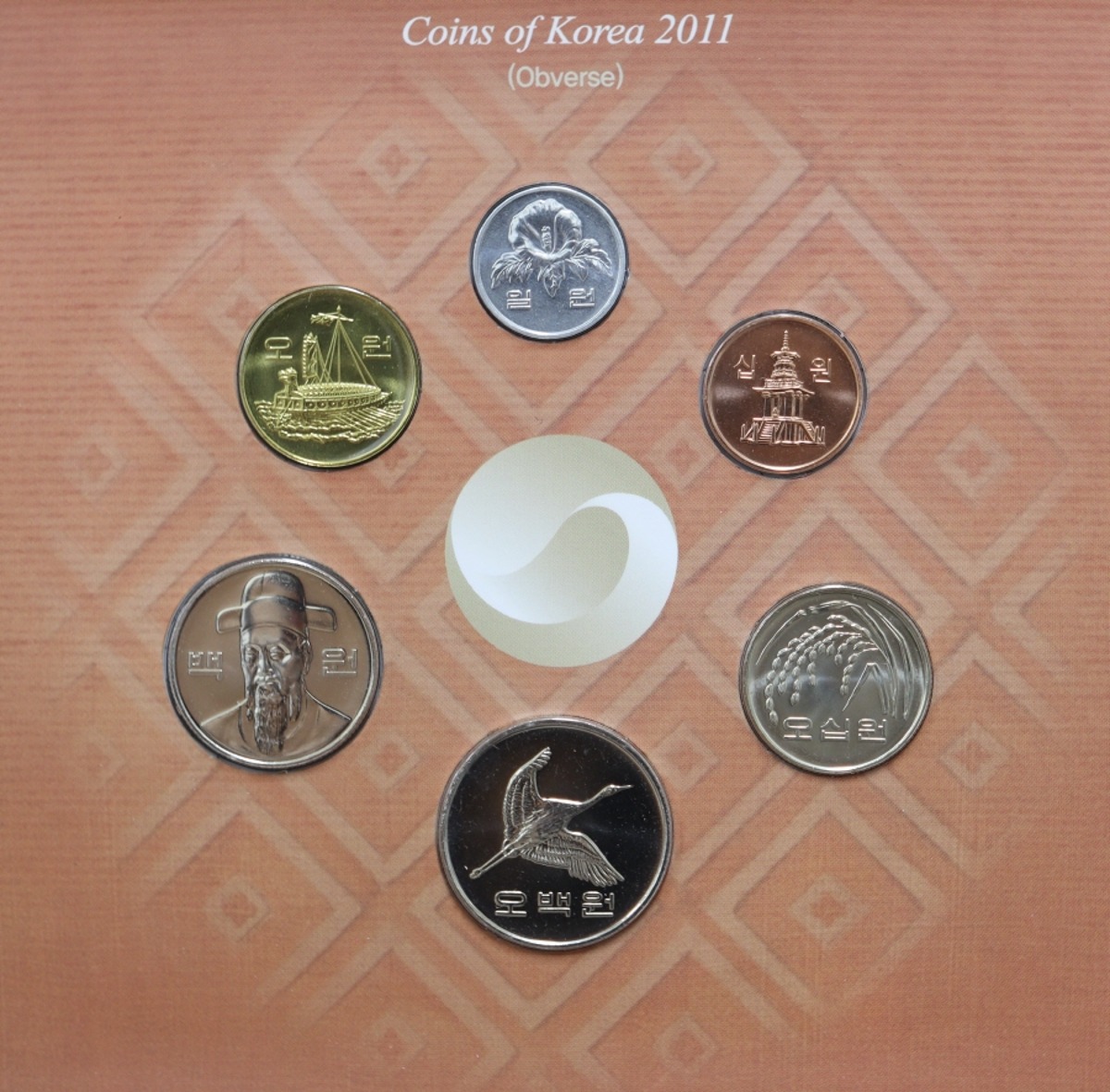 한국 2011년 현용주화 민트 세트 - 해외증정용