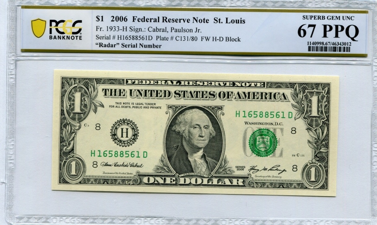 미국 2006년 1달러 레이더 (1658 8561) PCGS 67등급