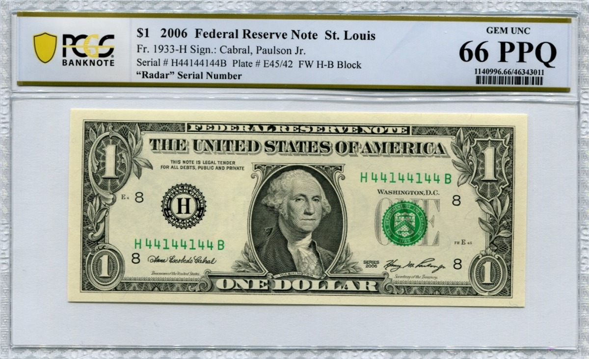 미국 2006년 1달러 바이너리 레이더 (4414 4144) PCGS 66등급