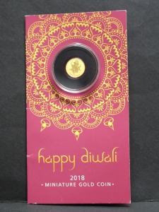 투발루 2018년 1g 인도 축제 디왈리 (Diwali) 기념 소형 금화