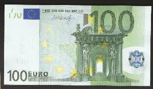 유럽 2002년 100유로 (구권) 미사용