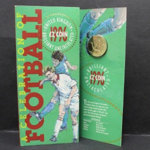 영국 1996년 UEFA (유럽 축구 리그) 기념 2파운드 주화 민트첩