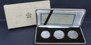 한국 1983년 24회 올림픽 유치 기념 주화(2차) 유광프루프 3종 세트