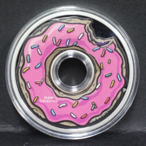 투발루 2019년 심슨 - 핑크 도넛 은화
