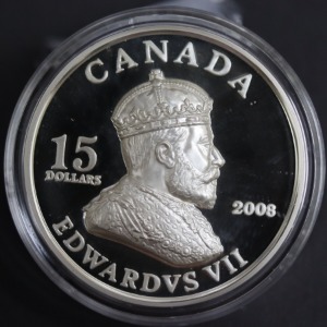 캐나다 2008년 국왕 에드워드 12세 하이리리프 은화
