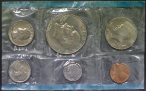 미국 1975년 현행 6종 민트 (아이젠하워 1달러 포함)