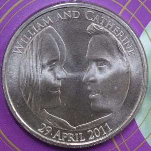 영국 2011년 윌리엄 왕자 &amp; 캐서린 결혼 기념 주화