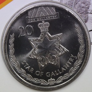 호주 2017년 ANZAC 100주년 20센트 미사용 기념 주화 기념첩 - Star Of Gallantry Medal 도안