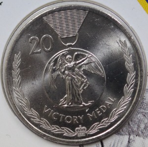 호주 2017년 ANZAC 100주년 20센트 미사용 기념 주화 기념첩 - Victory Medal 도안