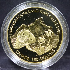 캐나다 1999년 뉴펀들랜드 주 동맹 50주년 기념 금화