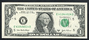 미국 2003년 1달러 레이더 (4104 4014) 미사용