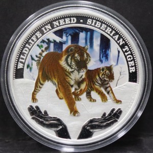 투발루 2012년 세계야생동물보호 (WWF, 세계자연기금) 호랑이 은화