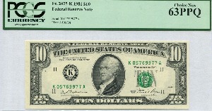미국 1981년 10$ 10달러 PCGS 63등급