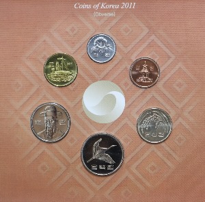 한국 2011년 현용주화 민트 세트 - 해외증정용