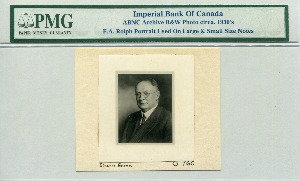 캐나다 1930년대 Imperial Bank of Canada - $10 지폐 속 인물 Frank A. Rolph 도안 PMG 인증