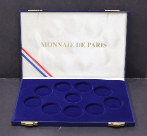 프랑스 1992년 알베르빌 동계올림픽 기념 은화 10종 세트 케이스 (은화 미포함)