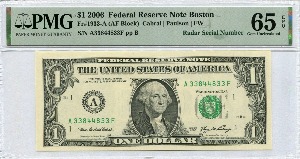 미국 2006년 1달러 레이더 (3384 4833) PMG 65등급