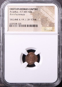 로마 (동로마 제국) 383~408년 황제 아르카디우스 (Arcadius) 동화 NGC 인증