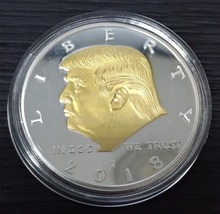 미국 트럼프 - 얼굴 금도금 동메달