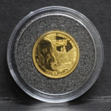 트리스탄다쿠냐 제도 2009년 찰스 다윈 탄생 150주년 기념1/25oz (1.244g) 소형 금화