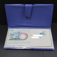 한국 1991년 대한민국 UN 가입 기념 공인 순은 메달 및 우표