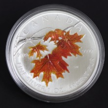 캐나다 2007년 메이플 (가을 단풍) SP (세미프루프) 색채 은화