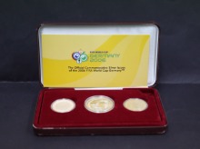 한국조폐공사 2006년 독일 월드컵 기념 코리아 파이팅 은메달 + 독일 은화 3종 세트