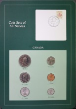 세계의 현행주화 캐나다 1984년 6종 미사용 주화 및 우표첩 세트