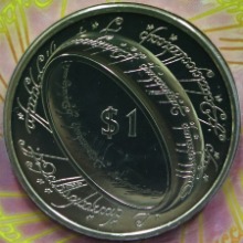 뉴질랜드 2003년 반지의 제왕 - 절대 반지 황동화 민트첩