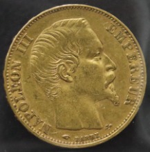 프랑스 1855년 나폴레옹 3세 20프랑 금화