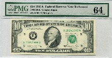 미국 1981년 10$ 10달러 PMG 64등급