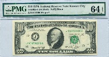 미국 1974년 10$ 10달러 PMG 64등급