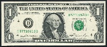 미국 1981년 1달러 구권 미사용