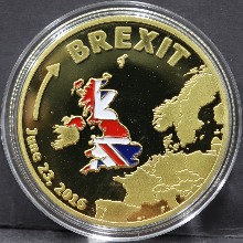 영국 유럽 연합 탈퇴 (브렉시트) 기념 금도금 동메달