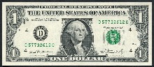 미국 1981년 1달러 구권 미사용