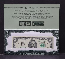 미국 2013년 토마슨 제퍼슨 행운의 2달러 스타 노트 (보충권) 미사용 첩
