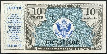 미국 1947년 군표 시리즈 No 472 - 10센트 미사용