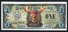 미국 2007년 디즈니 캐리비안 해적 1달러 미사용
