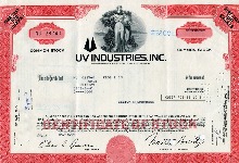 미국 1978년 UV Industries Inc 채권