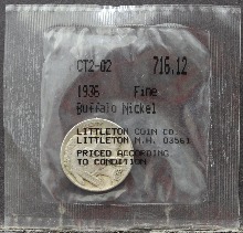 미국 1936년 버팔로 5센트 니켈 주화 사용제
