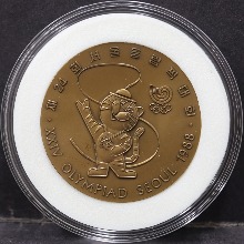 한국조폐공사 1988년 서울 올림픽 공식 기념 호돌이 동메달 (단품 케이스 보증서 포함)