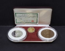 한국조폐공사 1988년 서울 올림픽 공식 기념 3종 세트 - 호돌이 금 은 동메달