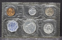 미국 1962년 현행 주화 민트 세트 (프랭클린 하프달러 은화  포함)