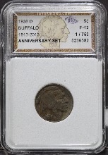 미국 1937년 (S)  버팔로 5센트 니켈 주화 미품 IGS 12등급