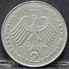 독일 1969년 1마르크 주화 사용제